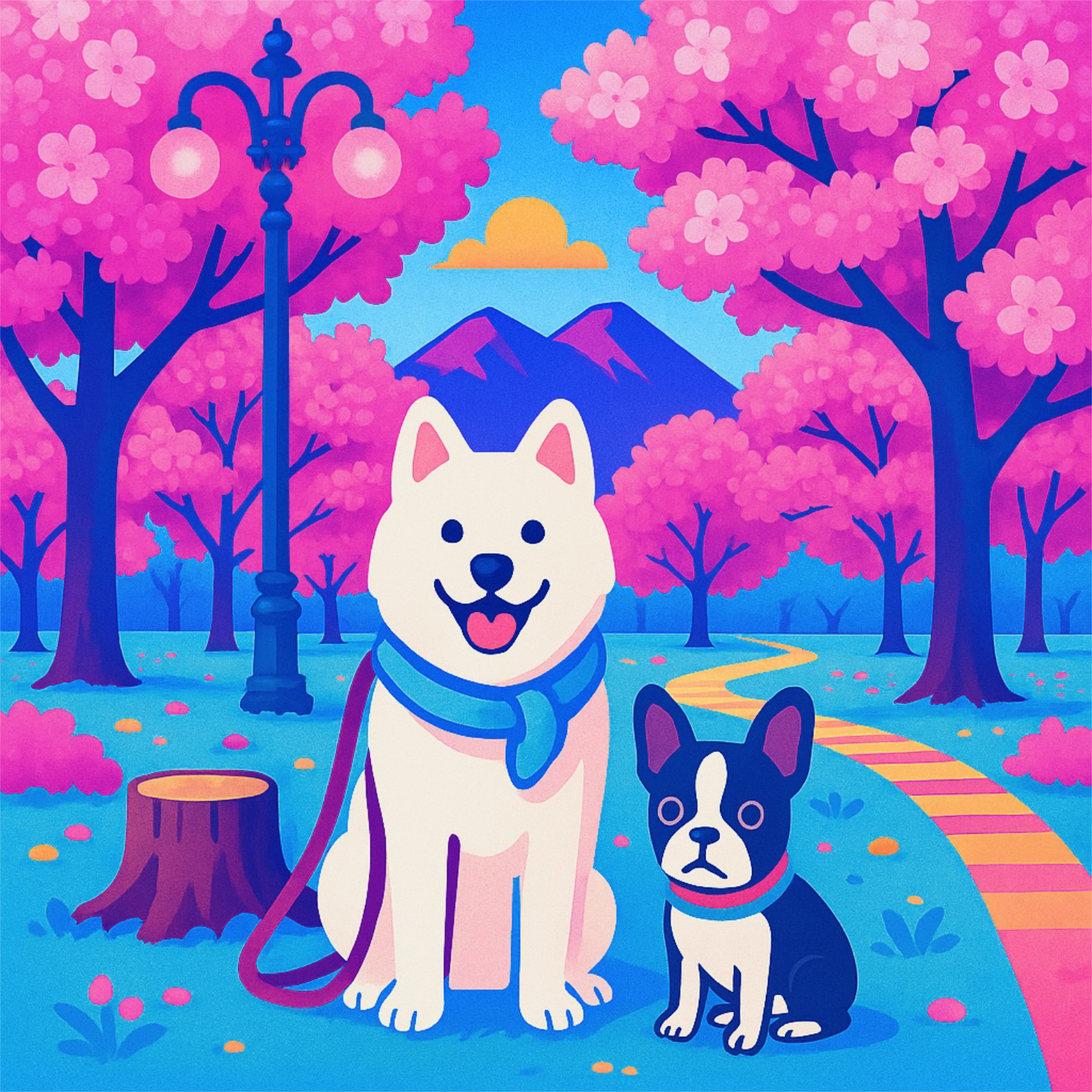 8th 秋田犬タム カラフル