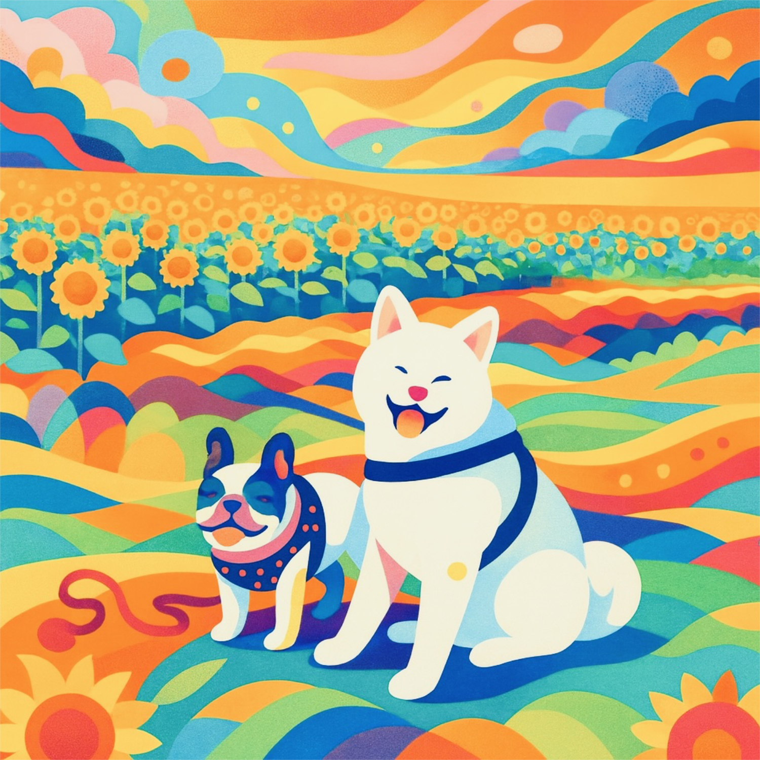 19th 秋田犬 タム Flower Road